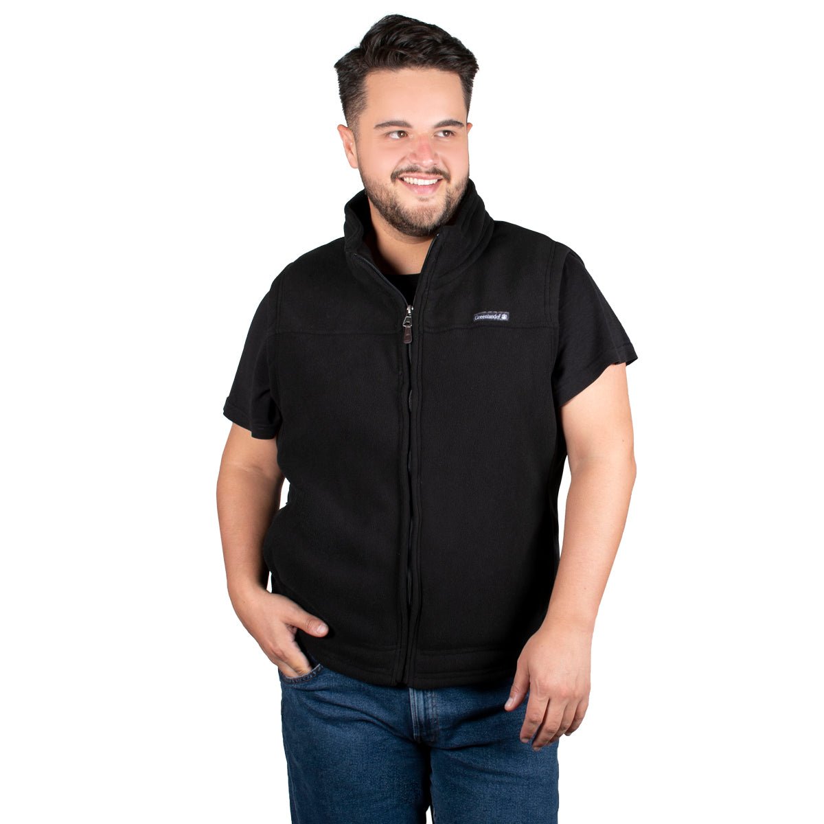 Chaleco Fleece Cuello Alto Hombre Plus Size - The Original Greenlander