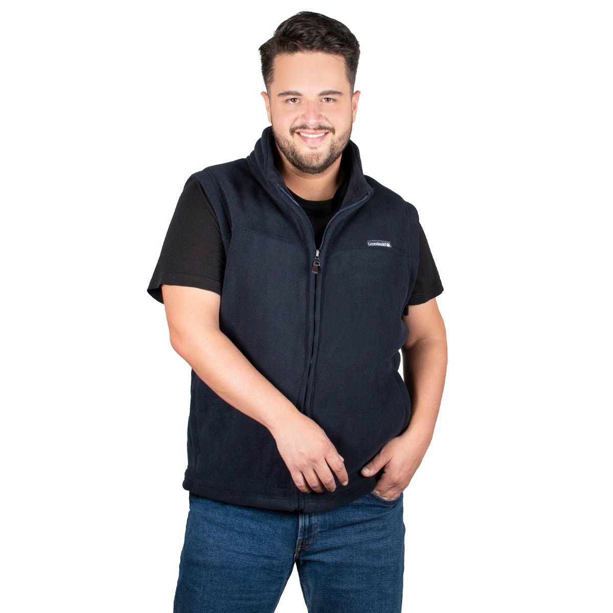 Chaleco Fleece Cuello Alto Hombre Plus Size - The Original Greenlander