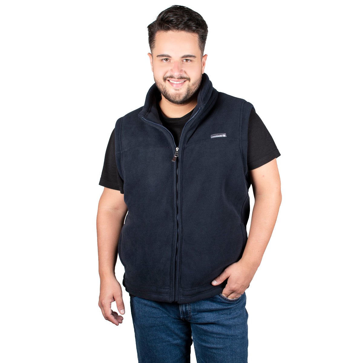 Chaleco Fleece Cuello Alto Hombre Plus Size - The Original Greenlander