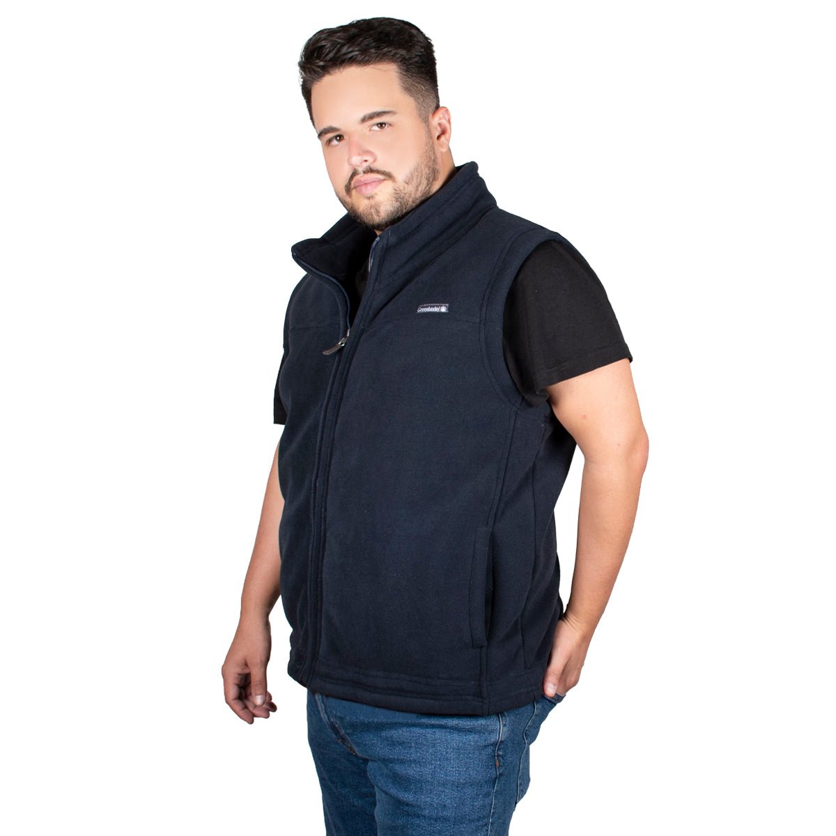 Chaleco Fleece Cuello Alto Hombre Plus Size - The Original Greenlander