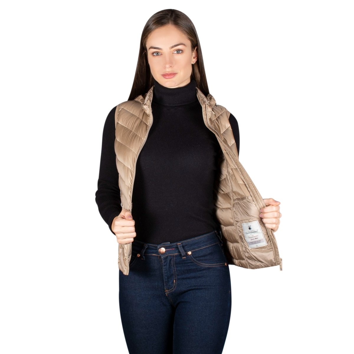 Chaleco Pluma Ligera con Gorro Mujer - The Original Greenlander