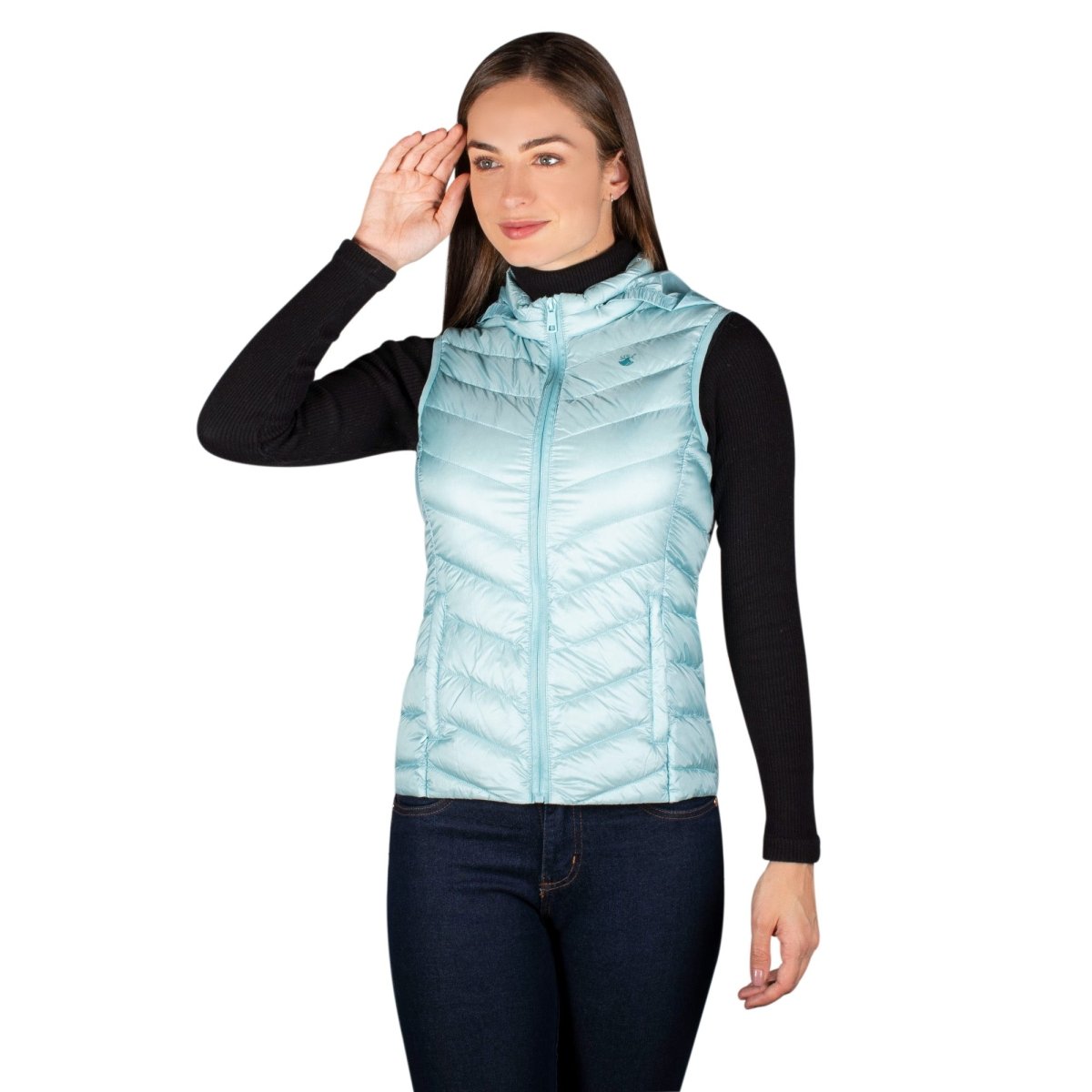 Chaleco Pluma Ligera con Gorro Mujer - The Original Greenlander