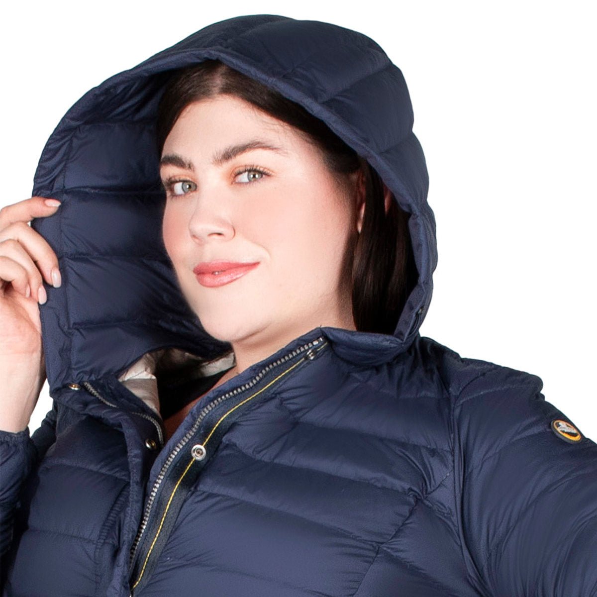 Chamarra De Pluma Capitonada Con Gorro Plus Size Mujer Premium Collection - The Original Greenlander