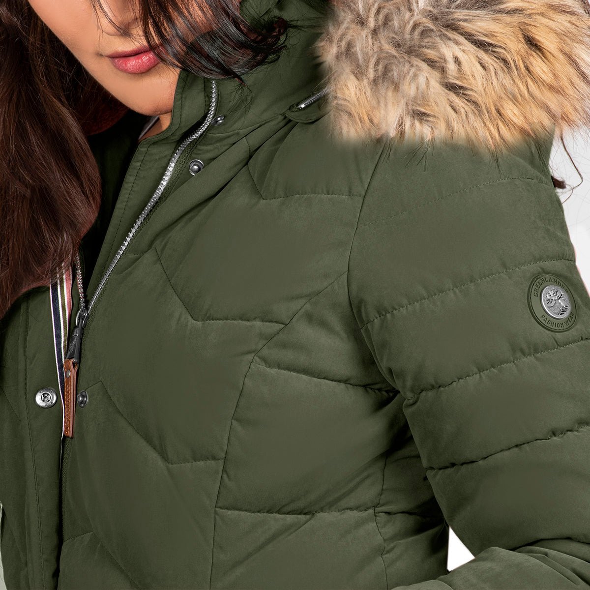 Chamarra Larga Parka con Capucha Desmontable Fur Mujer Premium Collection - The Original Greenlander